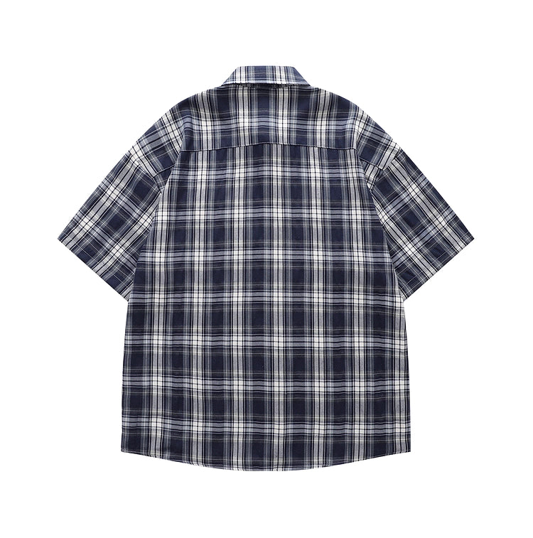 Dachshunds Embroidered Plaid Shirt