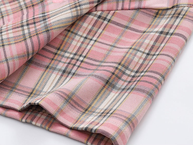 Dachshunds Embroidered Plaid Shirt