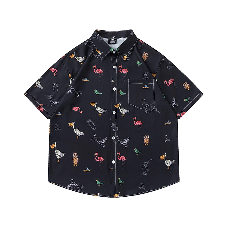 Cartoon Birds Shirt