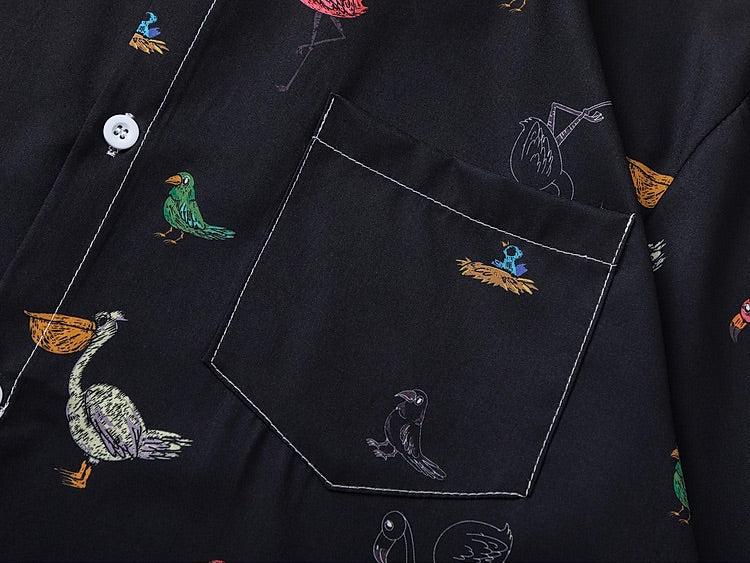 Cartoon Birds Shirt