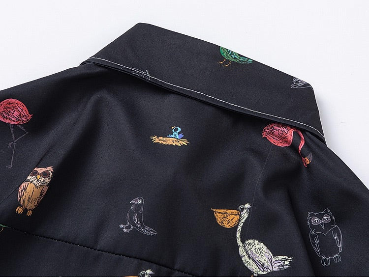 Cartoon Birds Shirt