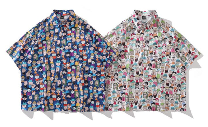 American Style Retro Cartoon Shirt