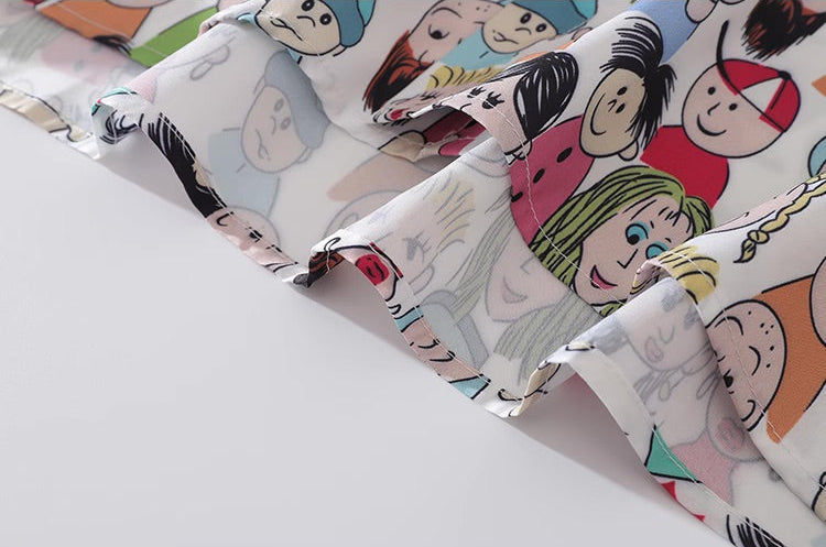 American Style Retro Cartoon Shirt