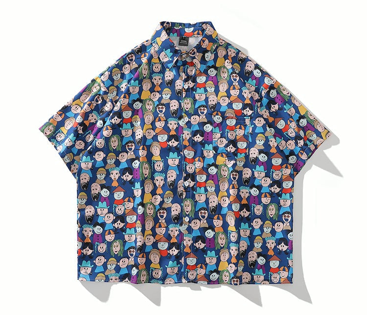 American Style Retro Cartoon Shirt