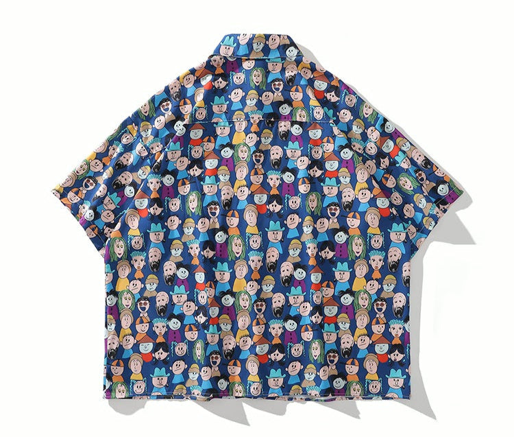 American Style Retro Cartoon Shirt
