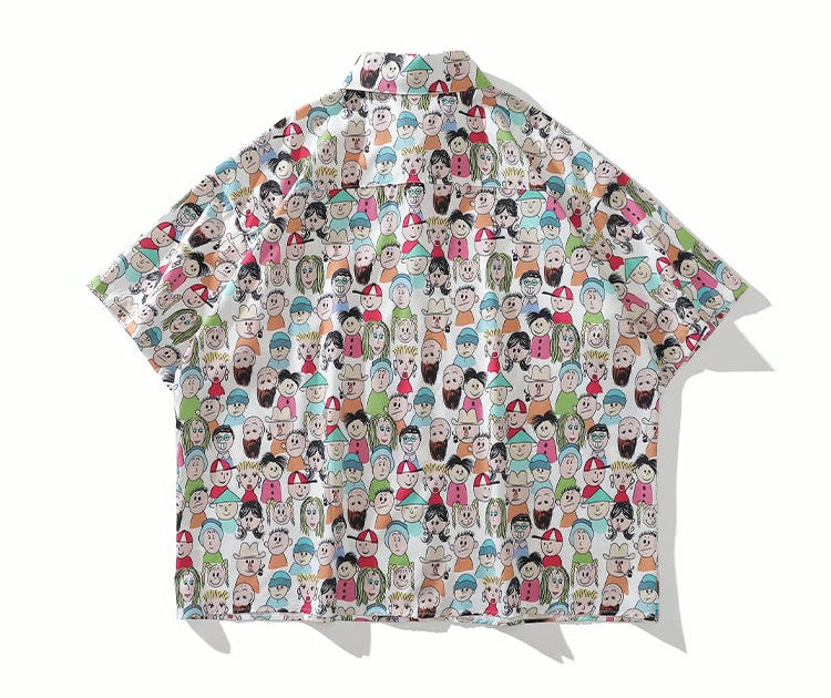 American Style Retro Cartoon Shirt