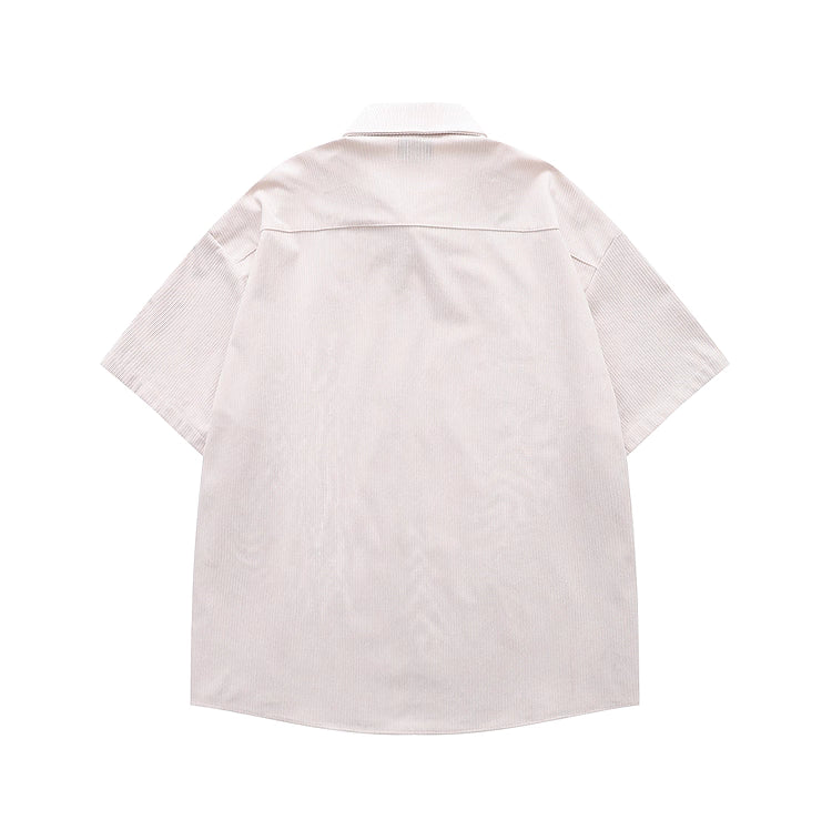Flower Birds Embroidered Velvet Shirt