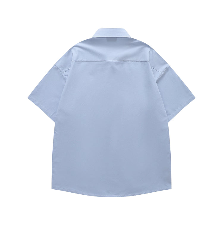 Japanese Floral Embroidered Shirt