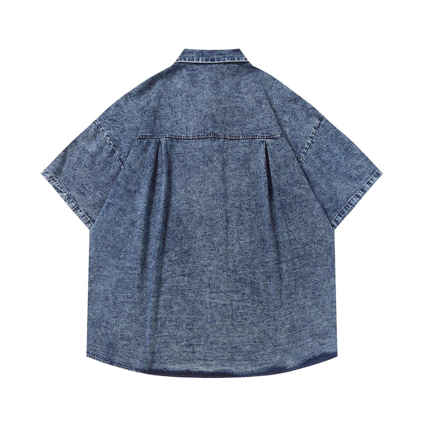 Labubu Embroidered Denim Shirt