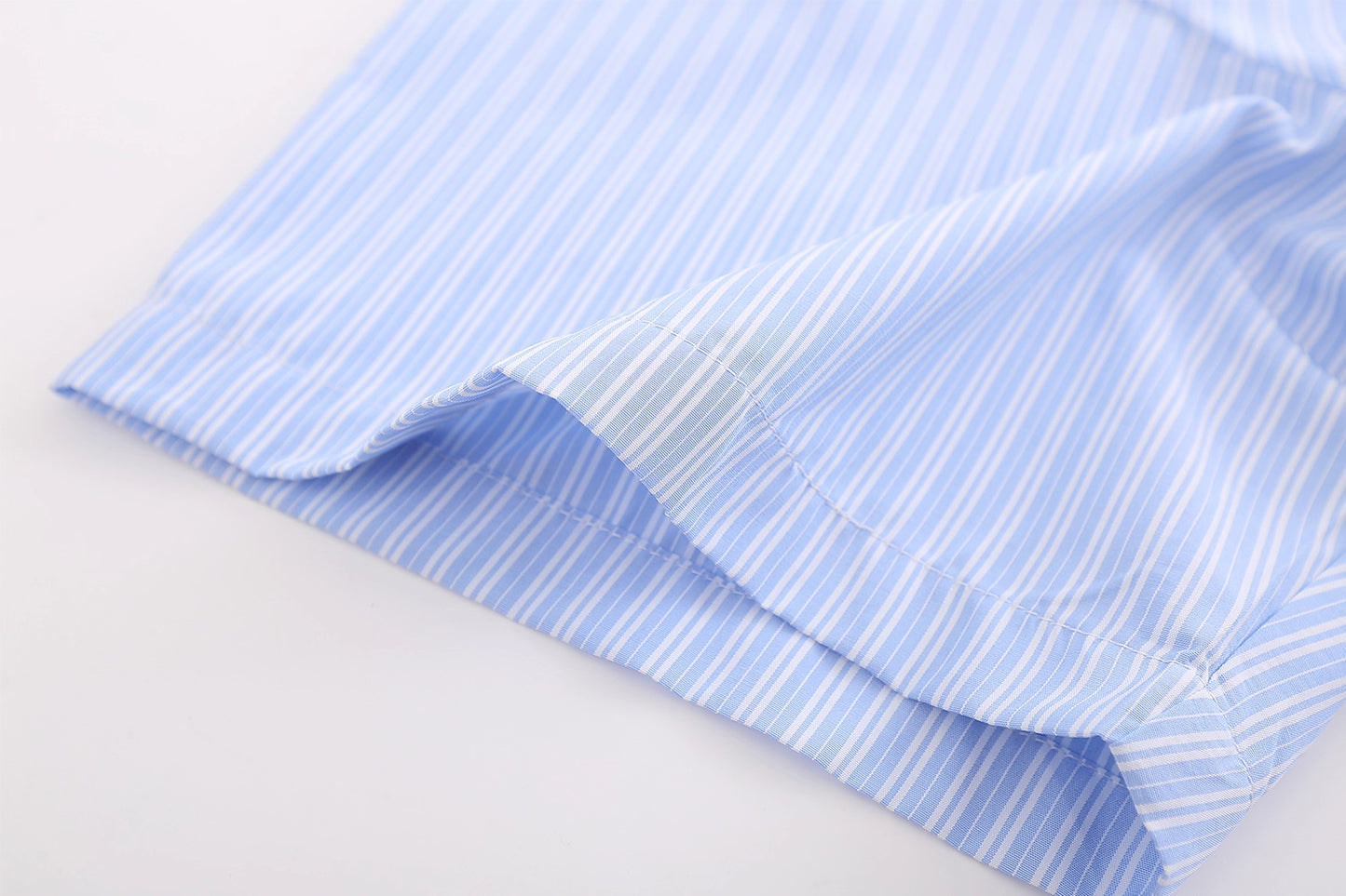 Japanese Cute Sheep Embroidered Striped Shirt