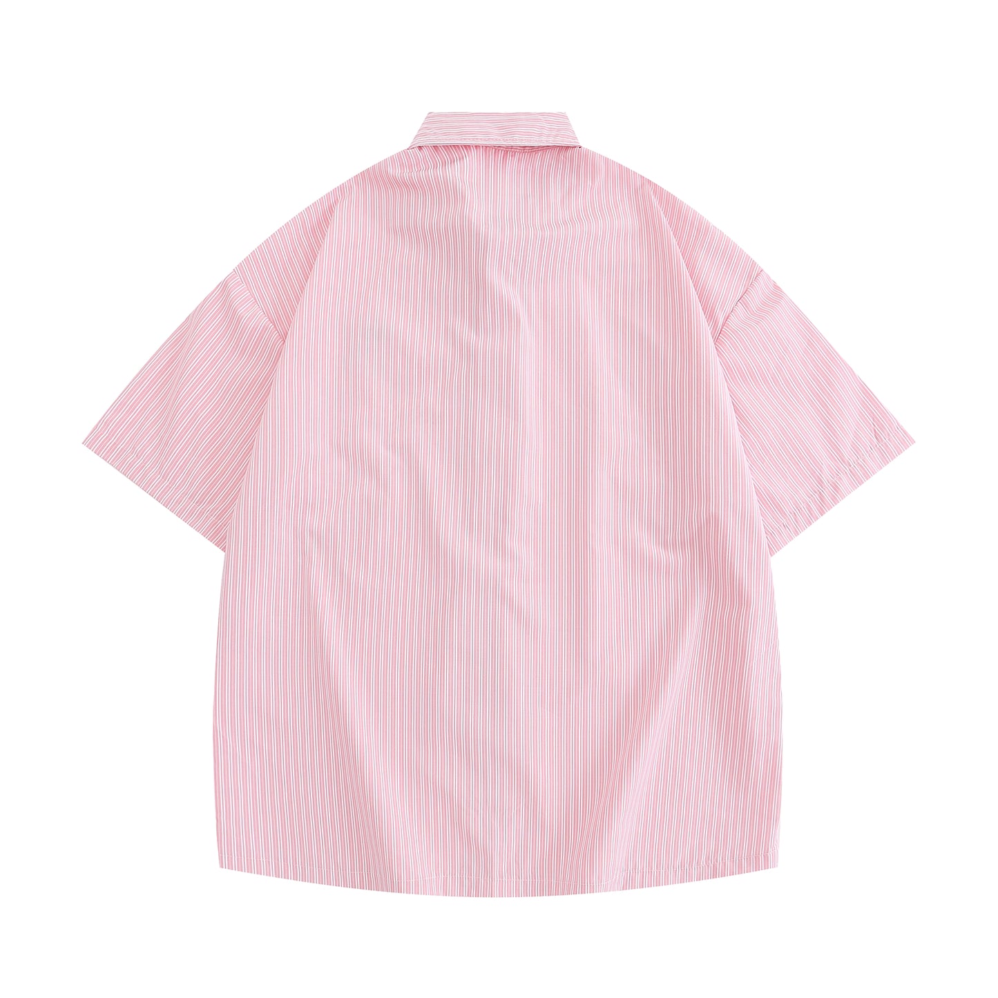 Japanese Cute Sheep Embroidered Striped Shirt