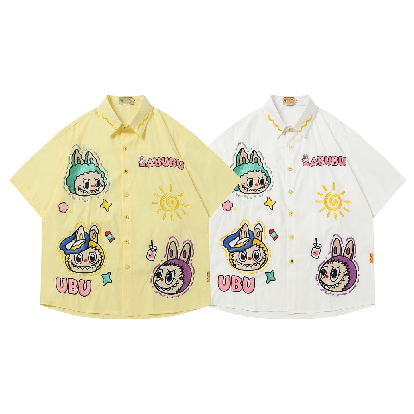 Playful Labubu Embroidered Shirt