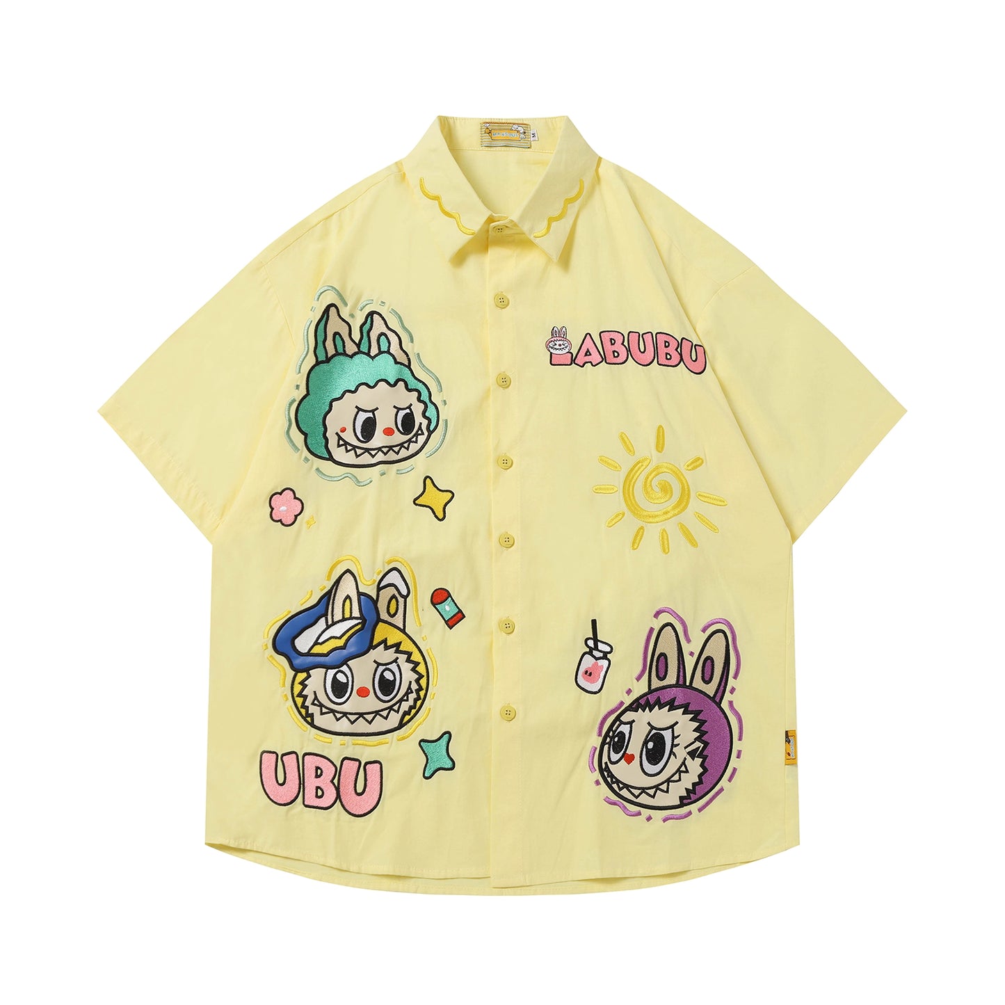Playful Labubu Embroidered Shirt
