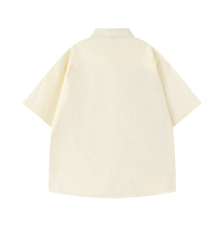 Velvet Flowers Embroidered Shirt