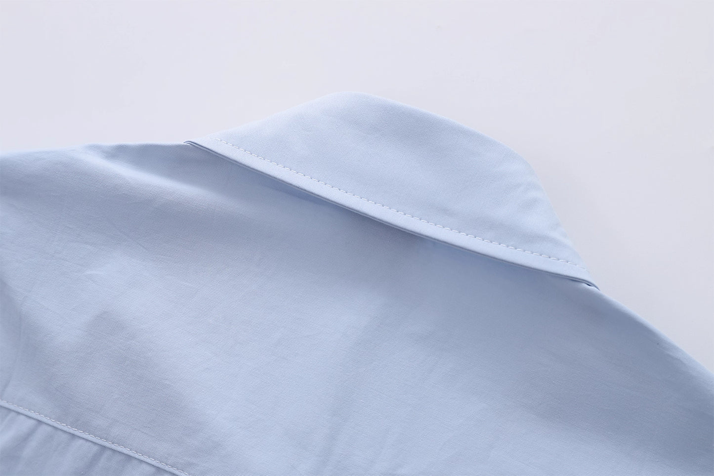 A Row Of Cats Embroidered Shirt