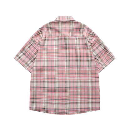 Dachshunds Embroidered Plaid Shirt