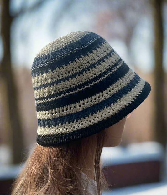 Three Tones Cloche Hat