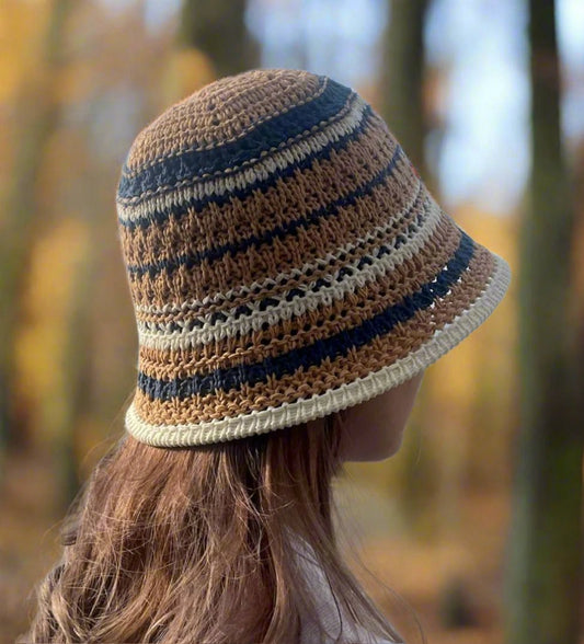 Three Tones Cloche Hat