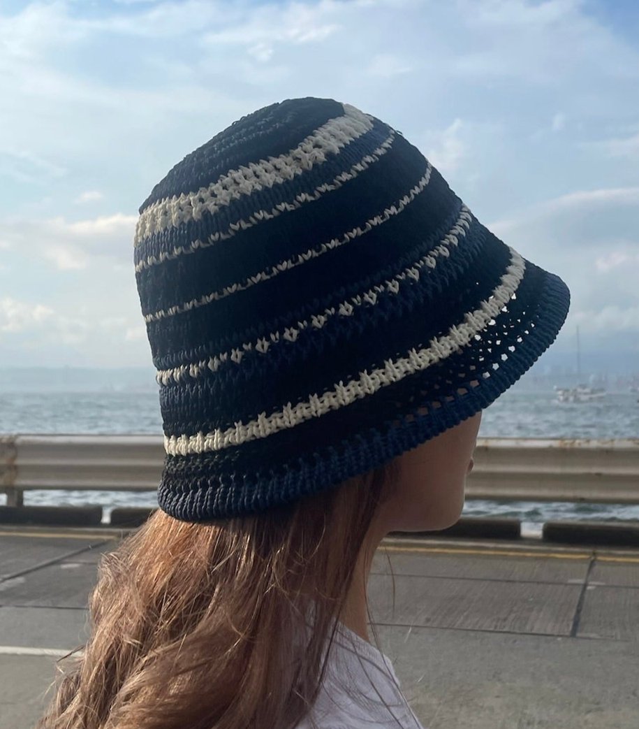 Three Tones Cloche Hat