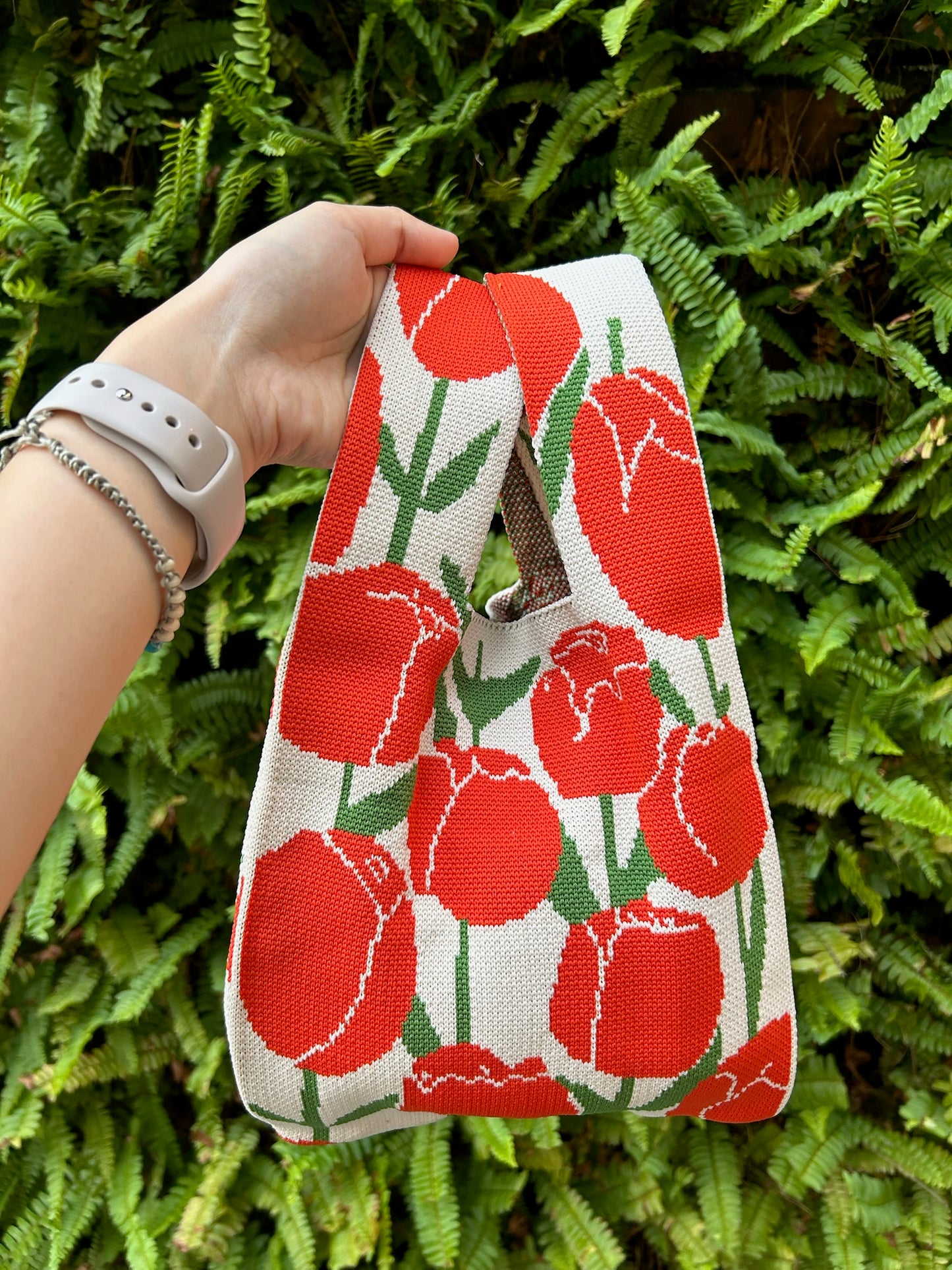 Handmade Tulip Tote Bag
