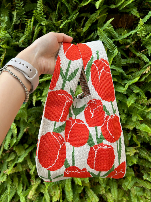 Handmade Tulip Tote Bag