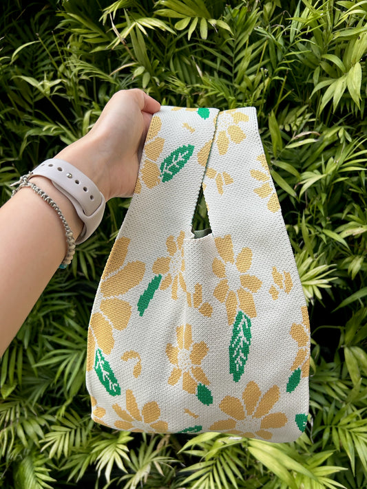 Handmade Sunflower Tote Bag