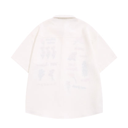 Colourful Flowers Embroidered Shirt