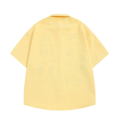 Colourful Flowers Embroidered Shirt
