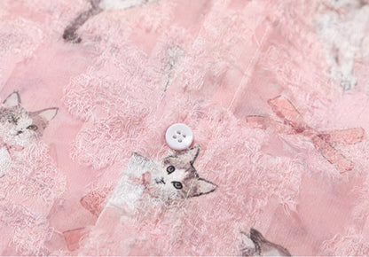 Laced Cats Print Shirt