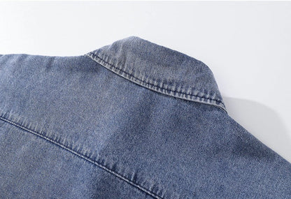 Winnie The Pooh Embroidered Denim Shirt