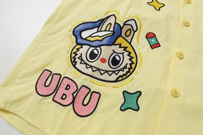 Playful Labubu Embroidered Shirt