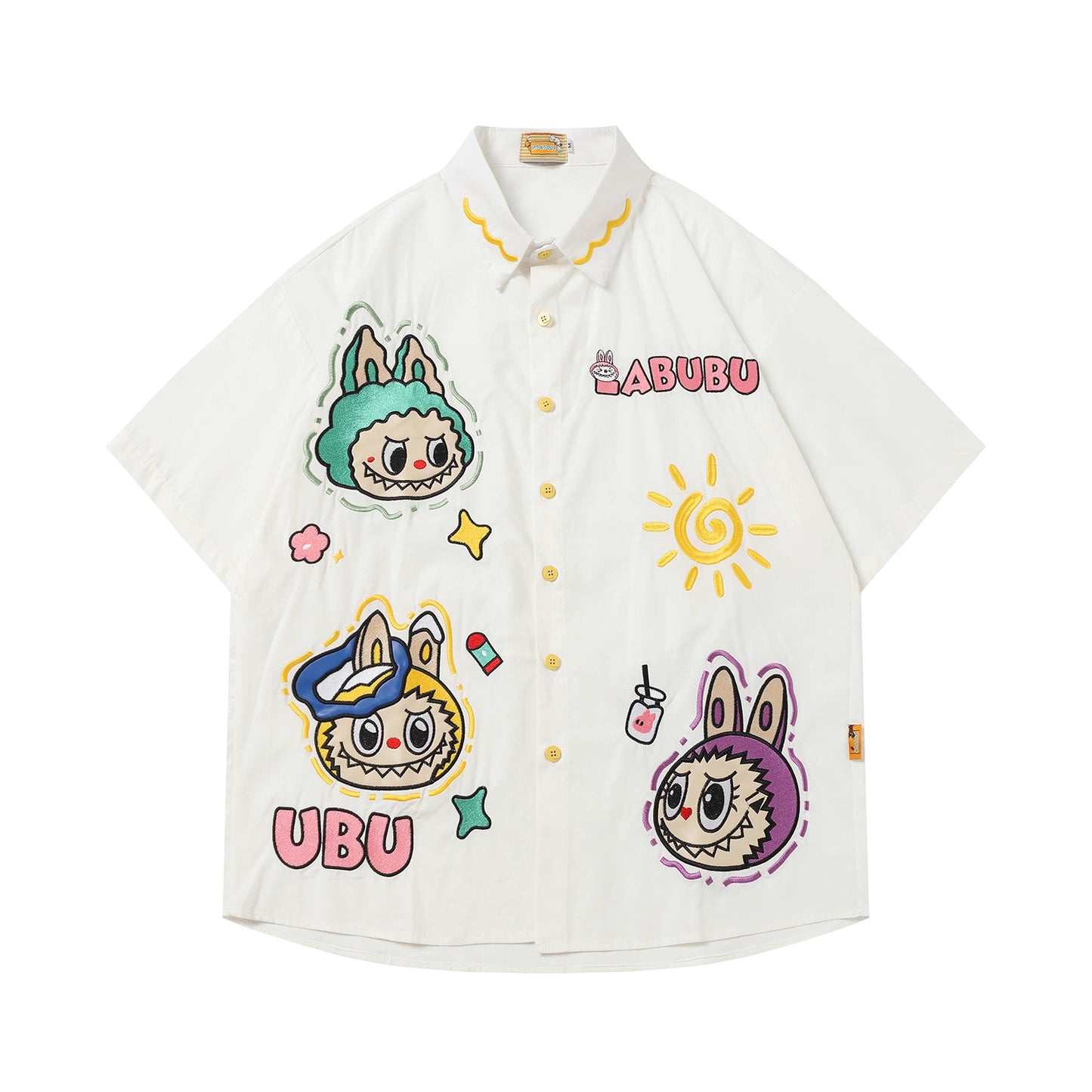 Playful Labubu Embroidered Shirt
