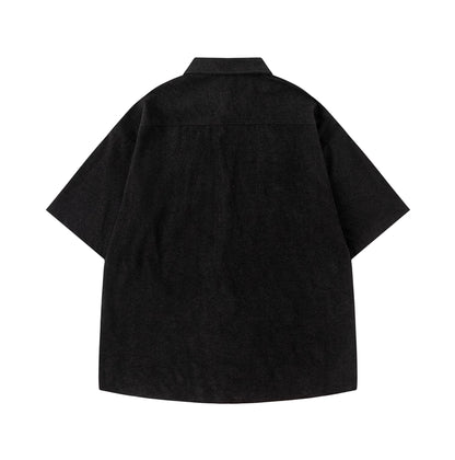 Velvet Flowers Embroidered Shirt