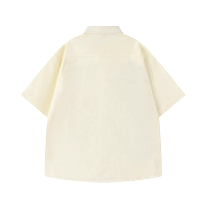 Velvet Flowers Embroidered Shirt