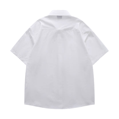 A Row Of Cats Embroidered Shirt